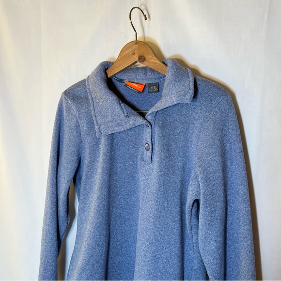 Merrill 1/4 button up pull over women’s Large Blue - Picture 6 of 10